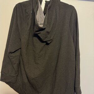 Dark gray zip hoodie